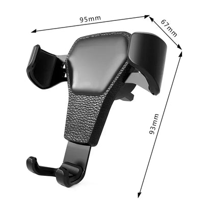Car Phone Mount Gravity Phone Holder Air Vent Mount Anti Shake Stable Universal Car Holder One Hand Operation Automobile Cradle Compatible With Iphone Samsung Xiaomi Smartphone Auto Lock Ventilation Support Stand 360 Degree R