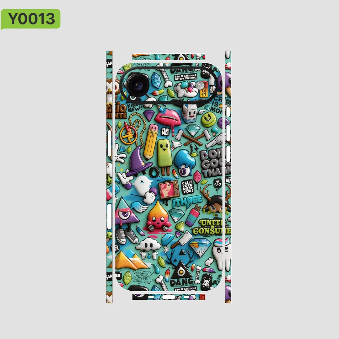 Premium Vinyl Skin Wrap for iPhone 17 Air Custom Protective Decal  Back Flim Collection