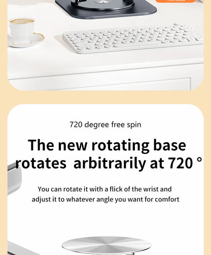 Laptop Stand 360° Rotatable Notebook Holder Liftable Desk Riser Stand Aluminum Alloy Stand Compatible With 9.7-17.3 Inch Laptops