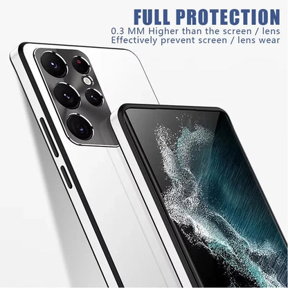 Phone Case Metal Magnetic Aluminum Alloy Ultrathin Protective Cover for Samsung Galaxy S21 S22 S23 S24 S25 Plus Ultra Back Cover