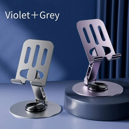 720 Rotate Aluminum Alloy Tablet Holders for IPad Adjustable Folding Lazy Desktop Live Desk Holder Mobile Phone Stand Mount
