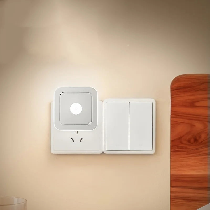 4pcs Modern LED Night Lights Plug into Wall, Motion Sensor Night Light Plug in Corridor, Bedroom, Staircase, Kitchen, Bathroom