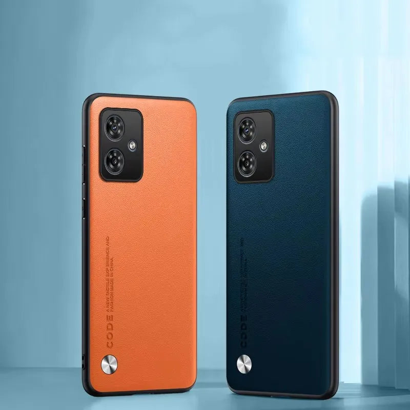 Phone Case For Motorola G56 G86 G05 G54 G34 G24 G14 G15 G35 G45 G55 G75 Plain Skin Back Cover For Moto G54 G84 G85 PU Leather