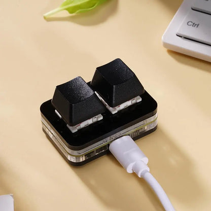 USB Programming Macro Custom Mechanical Keyboard RGB 24/16/12/9/8/4/3/2 Key Copy and Paste DIY Gaming Mini Keypad Macropad