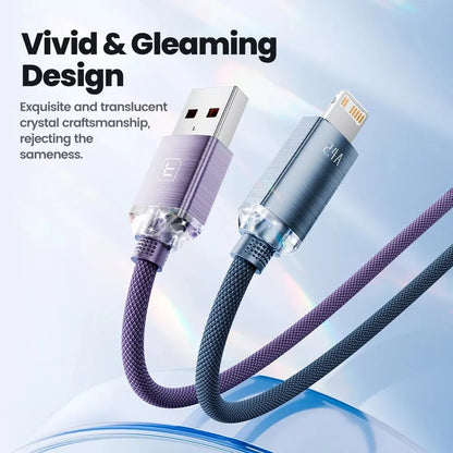 Toocki USB Cable for iPhone 14 13 12 Pro Max 2.4A Fast Charging Lightning Cable Data Wire for iPhone 8 7 6 5 Plus AirPods