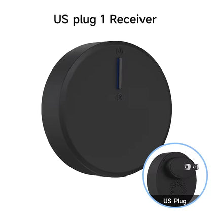 Outdoor Waterproof Circular Self Generating Wireless Doorbell Compatible With Ac 110v-240v Us/Eu Plug Ultra Long Distance Caller