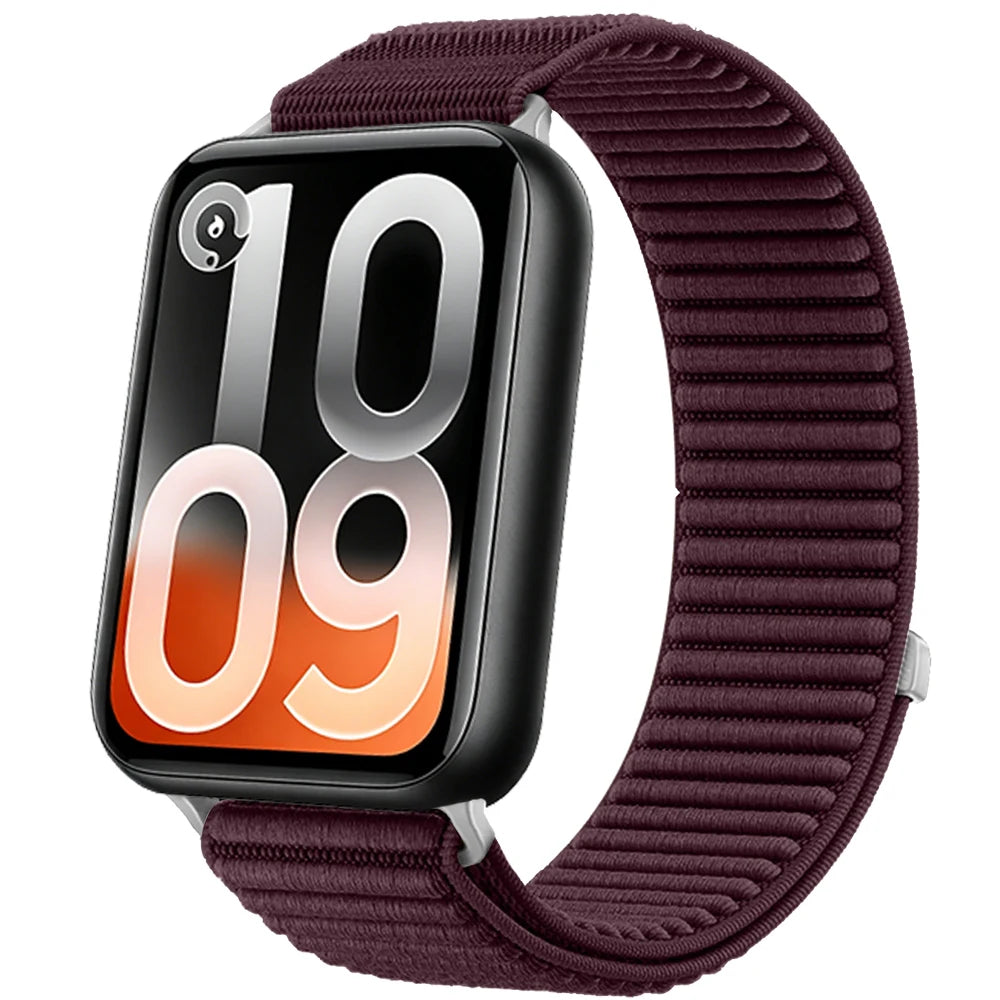 Nylon Loop Braided Strap for Xiaomi Mi Band 10 Pro/9 Pro/8 Pro Wave Soft Breathable Band Replaceable for Redmi Watch 6 5 4 Belt
