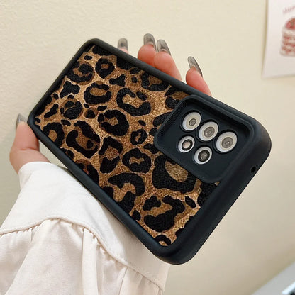 Leopard Pattern Case For Samsung Galaxy S25 Ultra Case Samsung S26 Ultra S24 FE S25 Plus S23 S22 S21 S20 FE A73 5G Cases Cover