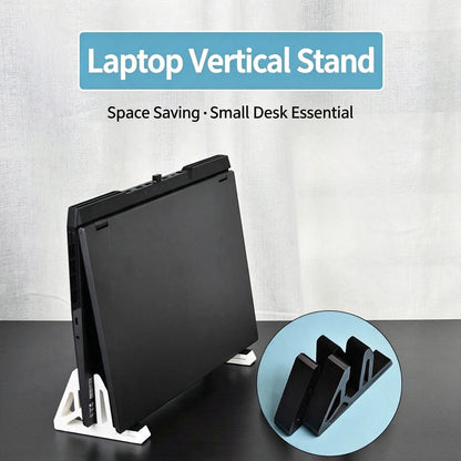 Laptop Vertical Stand Dual‑Use Desktop Holder With Anti‑Slip Strip For Laptop Tablet Phone Space‑Saving Upright Support Bracket