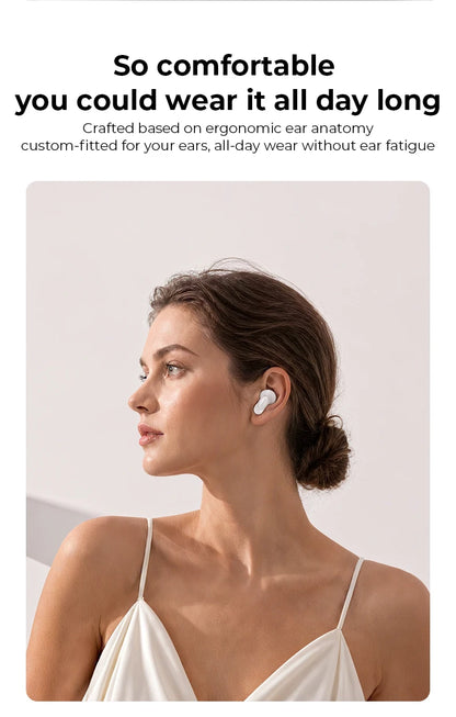 MINISO MS130 Wireless Bluetooth Earphones ENC Soft Wireless Headphones Sport Low Latency Comfort In-Ear Earbuds Macaron Travel