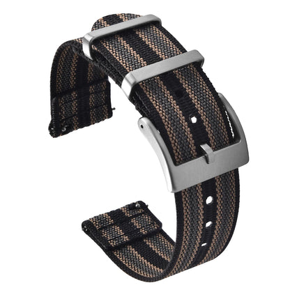 New Ribbed Nylon Watch Strap 18mm 20mm 22mm Qucik Release Straps Military Sports Watchband Fabric Strap for Omega/Smart/Samsung