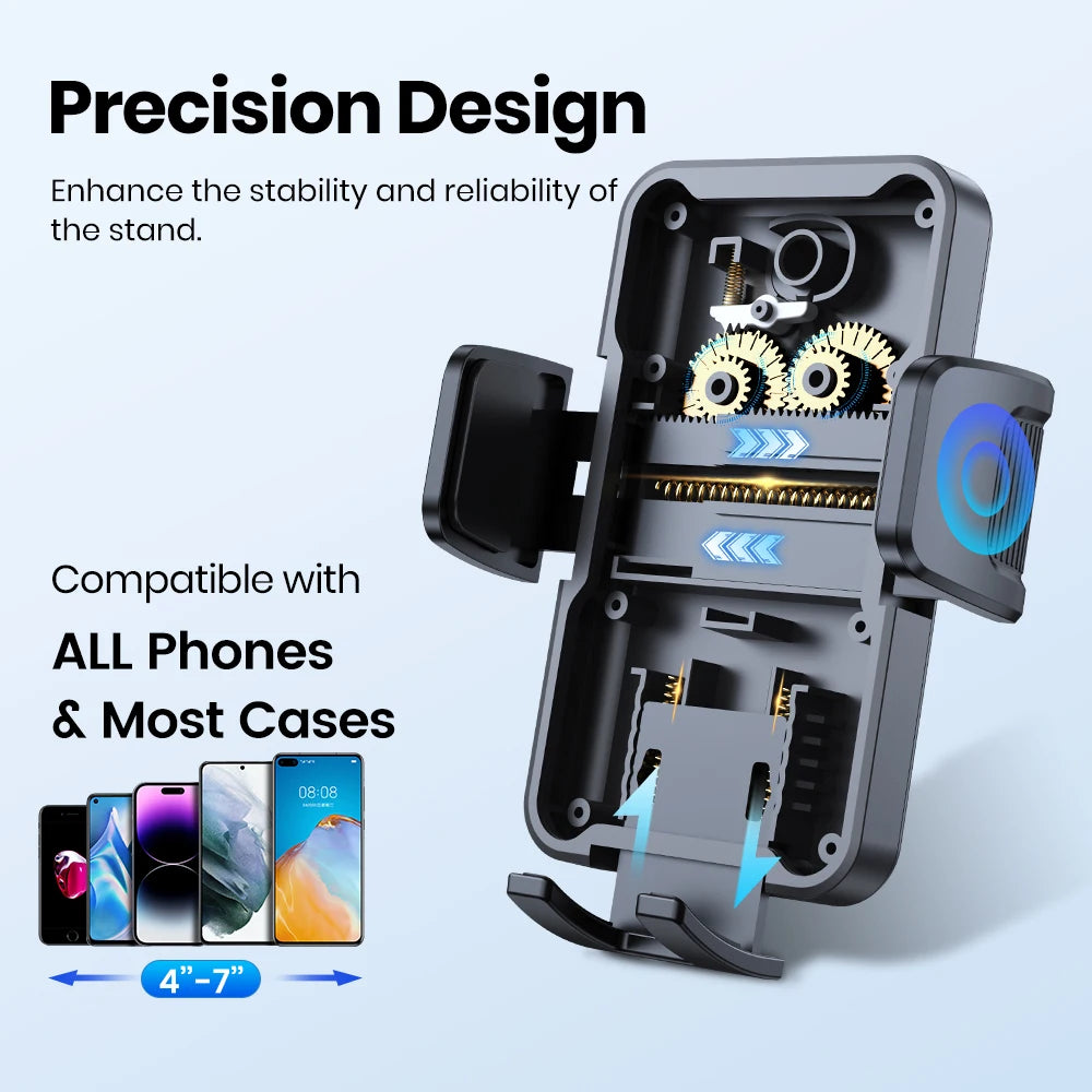 TOPK Car Phone Holder Air Vent Mount for Big Phones Thick Case Friendly iPhone 15 14 13 Pro Max Samsung S24 S23 Ultra Heavy Duty