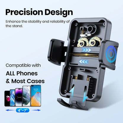 TOPK Car Phone Holder Air Vent Mount for Big Phones Thick Case Friendly iPhone 15 14 13 Pro Max Samsung S24 S23 Ultra Heavy Duty