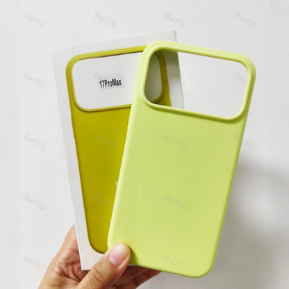 Luxury Original Magnetic Liquid Silicone Phone Case For iPhone 17 18 Pro Max For Magsafe Wireles Charger Button Cover with box