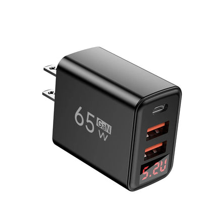 65W USB C Charger Fast Charger Phone Charger Adapter with LED Display QC3.0 EU/US/UK Plug For iPhone Samsung Xiaomi Wall Charger