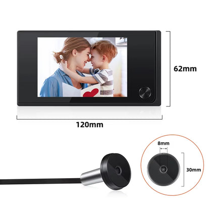 Awapow 3.5 Inch Doorbell Peephole Viewer Digital Door Camera 120° LCD 2 Million HD Pixels Cat Eye Door Bell Outdoor Monitor