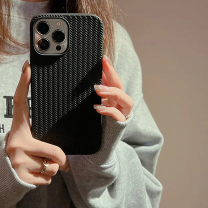 Colored Autumn and Winter Solid Weave Pattern Phone Case For Iphone 14 13 12 11 Pro Max X XR XSMAX 7 8 Plus Fashion New Products
