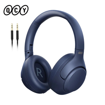 QCY H3 ANC Hi-Res Audio Wireless Headphones Bluetooth 5.4 Over Ear Headset 60Hrs 43dB Hybrid Active Noise Cancellation Earphone
