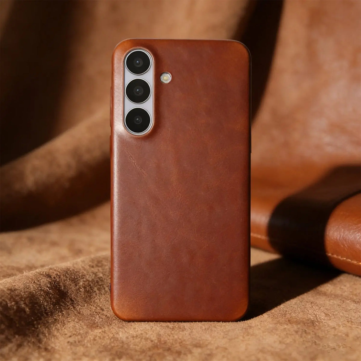 Retro for Samsung Galaxy S26 Ultra Case S25 S24 S23 S22 S21Luxury Genuine Leather Cases for Galaxy S26 Vintage Phone Back Cover