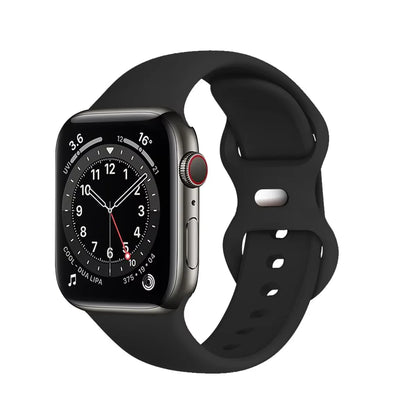 New Tropical Rubber Strap for Apple Watch Band 44mm 40 45 42 46 38 49 41mm Silicone Bracelet iWatch Series 12 11 10 9 8 7 6 5 4