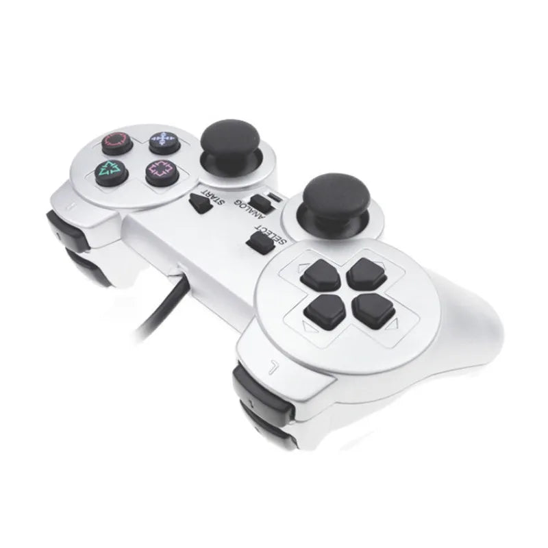 For PS2 Wired Controller For PS2 Gamepad Mando Joystick For Play Station 2 Game Controller Gaming Accessories With Dual Motors