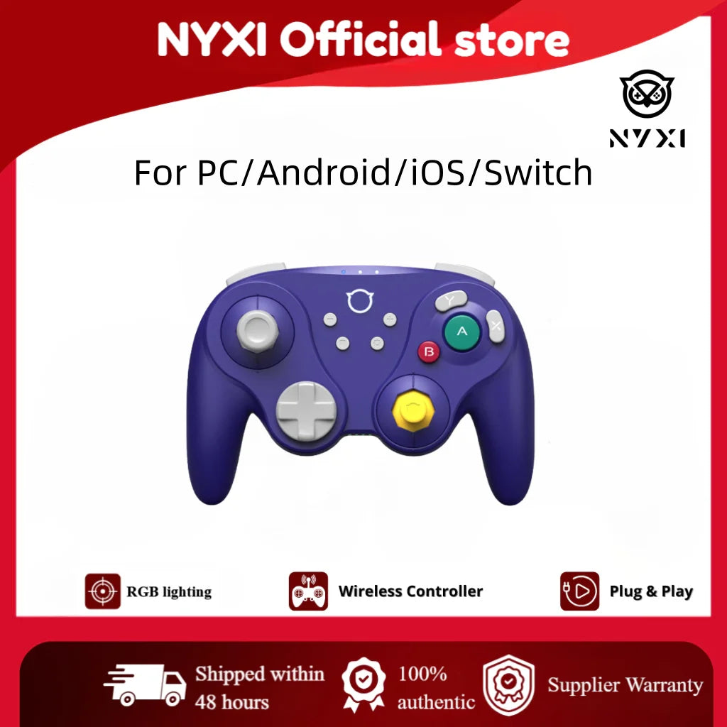 NYXI Warrior Lite Controller for Switch 2, Hall Effect Joystick Wireless Gamepad for Switch OLED/PC, Micro Switch ABXY Buttons