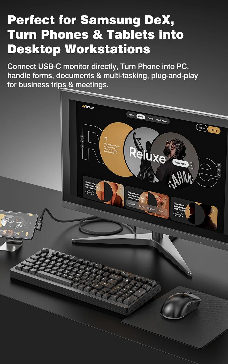 UGOURD Thunderbolt 4 Elbow USB4 Cable 40Gbps PD240W 8K@60Hz Type C to C 90 Degree Side Vertical Bend Braided Cable for SSD EGPU
