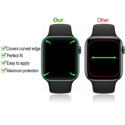 Soft Hydrogel Film For Apple Watch 9 8 7 6 5 4 SE 45mm 44mm 42mm 41mm 40mm 38mm Screen Protector Watch Series Ultra 3 2 1 49MM
