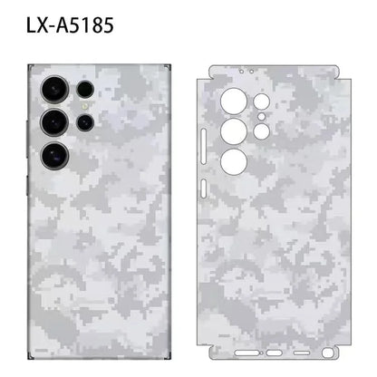 Colorful Camouflage Wrap Tear Down Skin for Samsung Galaxy S26 S24 S25 S23 Ultra Back Protector Cover Casing Stickers