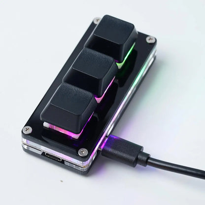 USB Programming Macro Custom Mechanical Keyboard RGB 24/16/12/9/8/4/3/2 Key Copy and Paste DIY Gaming Mini Keypad Macropad