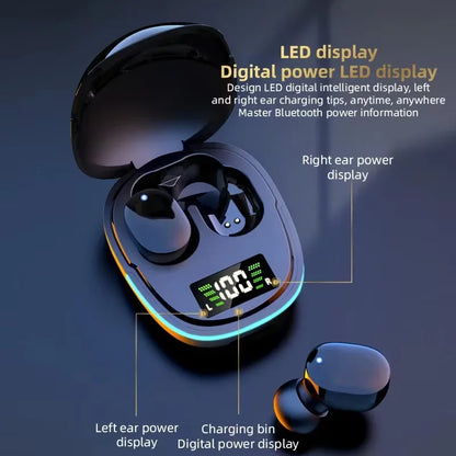 G9S Bluetooth 5.1 In Ear Wireless Earbuds LED Power Display Low Latency Gaming HiFi Stereo Sports Headphones
