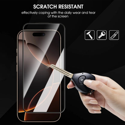 3-1PCS 8K HD Tempered Glass For iPhone 18 Pro Max 18pro Screen Protector Easy Install Dust-Free Box for iPhone 17 Pro Max Air