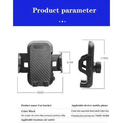 Car Phone Holder 360° Rotation Phone Holder for Car Quick Release Adjustable Car Phone Mount Dashboard for iPhone Samsung Xiaomi