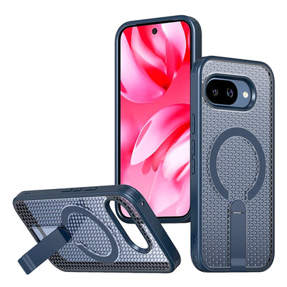 Magnetic Bracket Cooling Shockproof Phone Case For Google Pixel 10 9 Pro XL 10A 9A Mesh Ventilation Wireless Charging Phone Case
