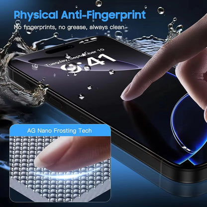 Matte Privacy Screen Protector For iPhone 17 Pro Max 16 15 13 14 18 Pro Max 11 12 Air 7 8 Plus XR SE Anti-Spy Soft Ceramic Film