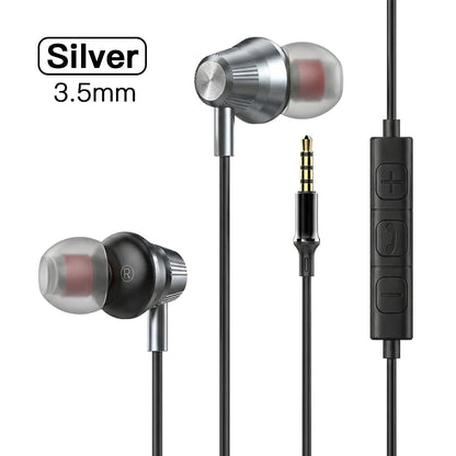USB Type C Wired Earphones HiFi Stereo Surround 3.5mm in Ear Wired Headphones For Samsung Galaxy S26 S25 S24 Ultra Wired Earbuds
