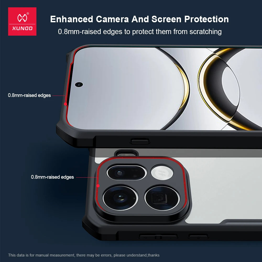 Xundd For Oppo Find X9 Ultra Case Airbags Shockproof PC&TPU Matte Transparent Bumper Anti-Drop Phone Cover  For Find X9 Ultra