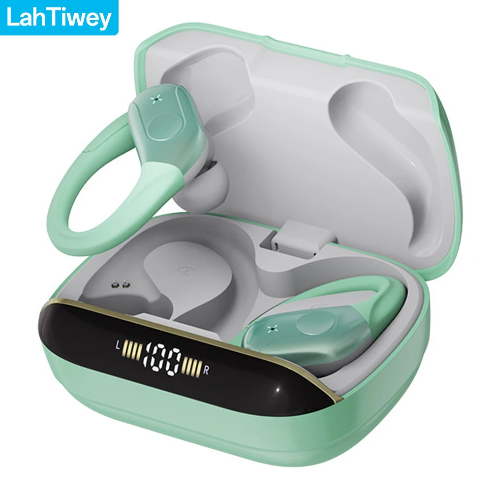 Wireless Bluetooth 5.4 Earbuds High Quality Sound and Noise Reduction Mic, 75H Playtime, Power Display, IPX7 Waterproof Earphone
