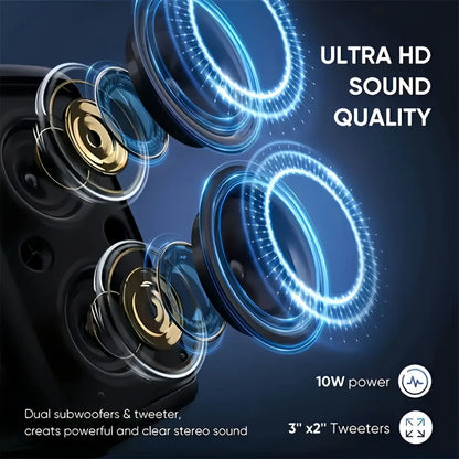 Wireless Karaoke Bluetooth Speaker Subwoofer Portable With Microphone Radio FM Lamp Machine Sound Box Music LED TWS Caixa De Som