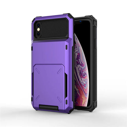 For iPhone 14 13 12 11 Pro 11 Pro Max 7 8 Plus XS MAX 6 Case Flip Card Slots Business Armor Cover For iPhone X XS XR 7 7+ 6 6S
