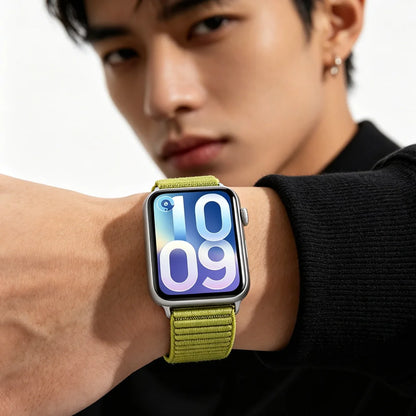 Nylon Loop Braided Strap for Xiaomi Mi Band 10 Pro/9 Pro/8 Pro Wave Soft Breathable Band Replaceable for Redmi Watch 6 5 4 Belt