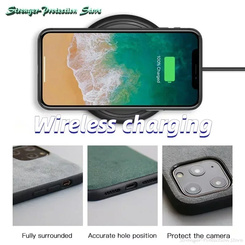 Phone Case Made of Italian Leather for Google Pixel 9 Pro 8 Pro 7 Pixel Fold 8A 7A Luxury Business Artificial Phone Case