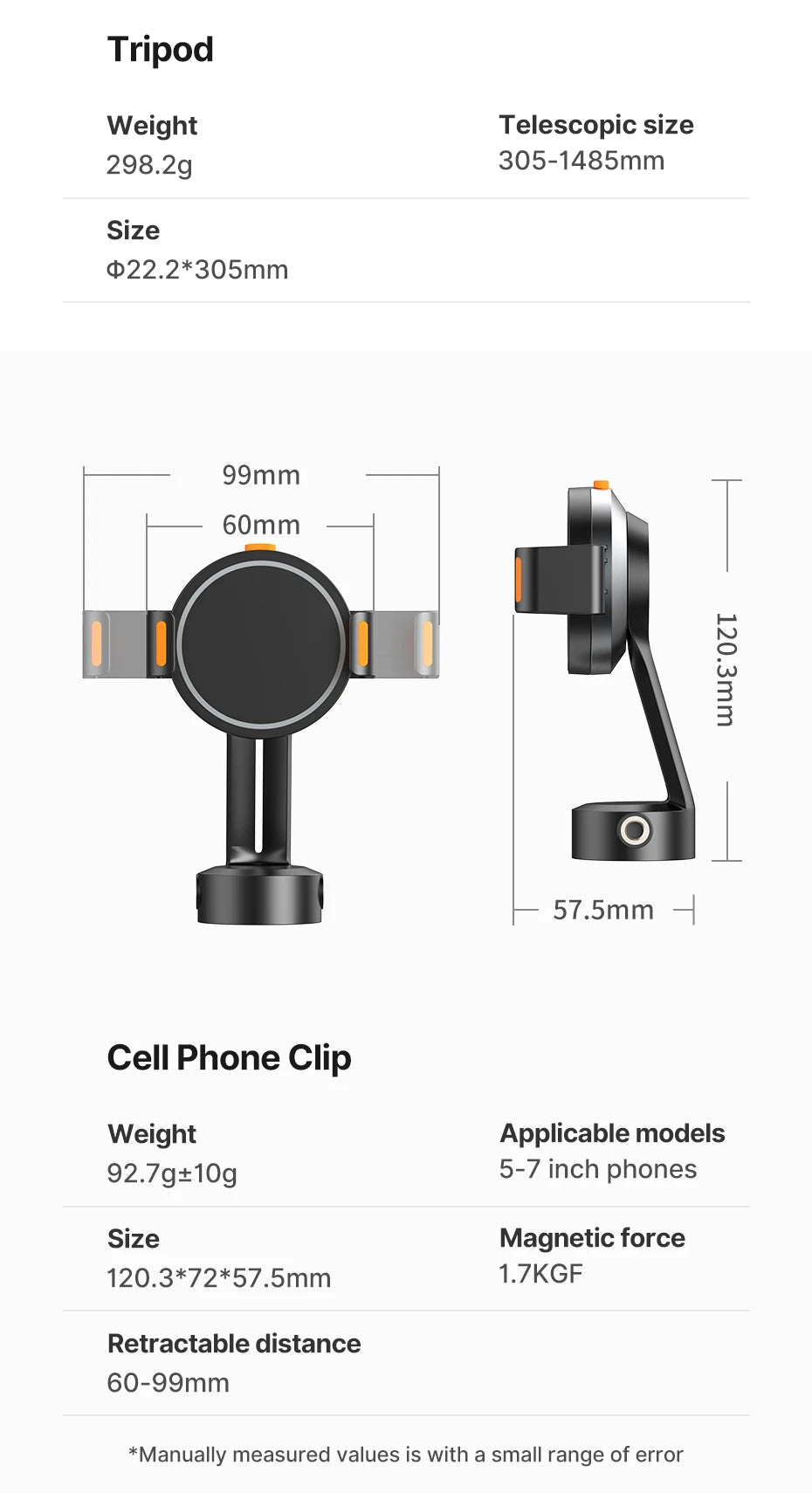 Ulanzi SK-05 Metal Smartphone Tripod Bluetooth Selfie Stick Desktop Tripod Travel Vlog Live Streaming for iPhone Android