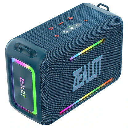 ZEALOT S95 120W Portable Bluetooth Speaker High Volume Waterproof 24000mAh Wireless TWS Subwoofer Suporrt USB/TF/AUX RGB Light.