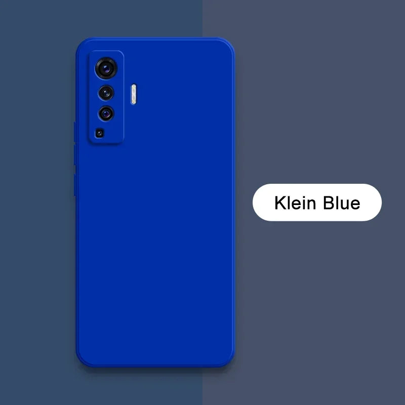 Luxury Square Liquid Silicone Case for VIVO X50 Pro Plus Lite X51 5G Camera Protective 360 Shockproof Phone Cover X50Pro X50Lite