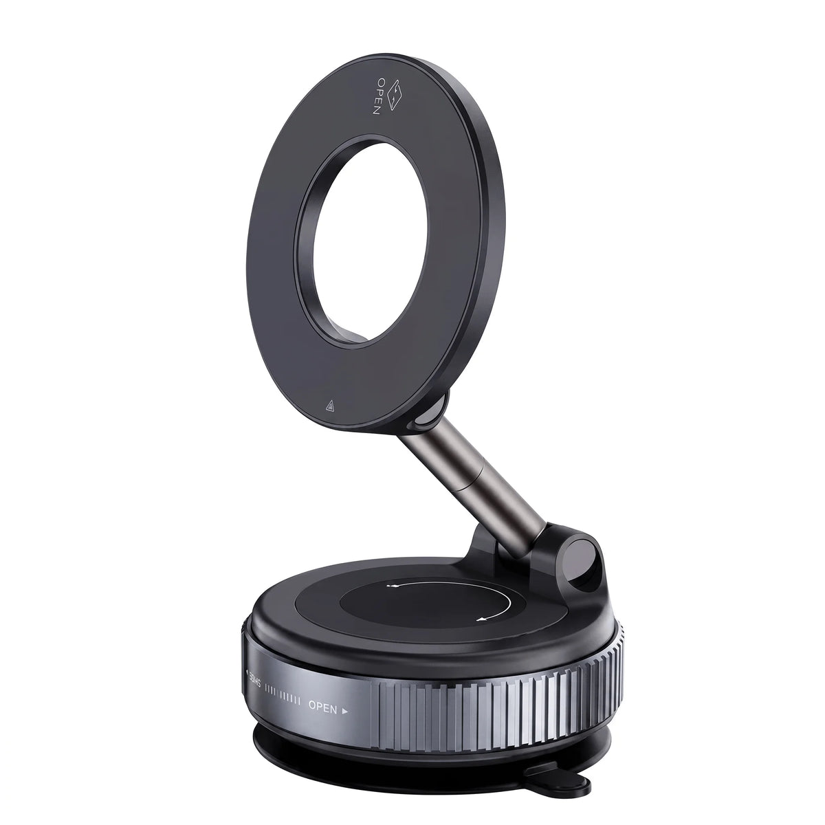 Vacuum Suction MagSafe Magnetic Phone Holder, 360° Rotatable Foldable Car Mount for Dashboard Glass Desk Multi-scene Use