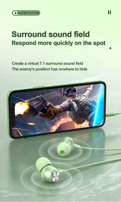 Wired Headphones For Apple iPhone 15 16 E Pro Max Plus iPad USB C In-Ear Earphones HiFi Surround Sound Music Type C Wired Earbud