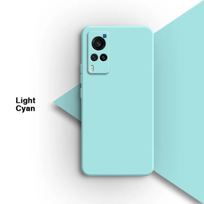Simple Original Case Back Cover for VIVO X60 X60T Pro X60Pro Plus Pro+ X60S 5G Lens Protection Soft Square Liquid Silicone Shell