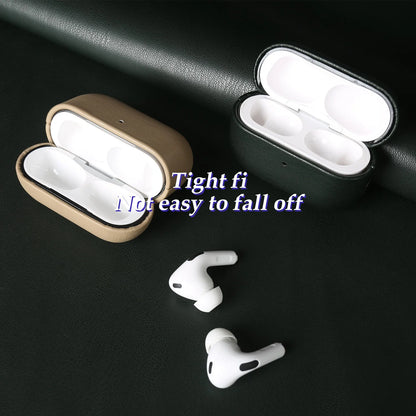 Biobased Eco-Friendly Leather Case For Airpods Pro 3 Airpods4 5 Wireless Earphone Box Headphone Bluetooth Hard Protective Cover