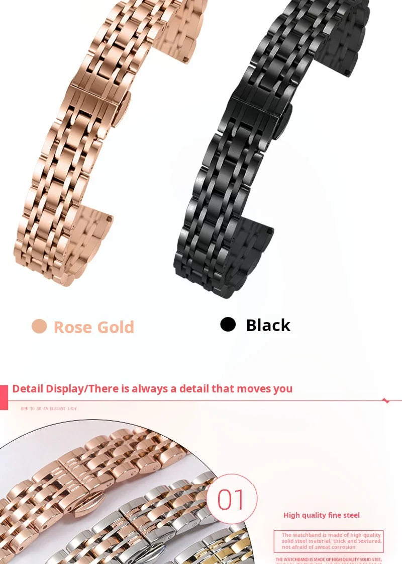 For Garmin Lily2 New Watchband Quick Women's Watch Metal Stainless Steel Lily 2 Girls Smart Bracelet Fashion Strap 14mm